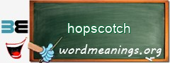 WordMeaning blackboard for hopscotch